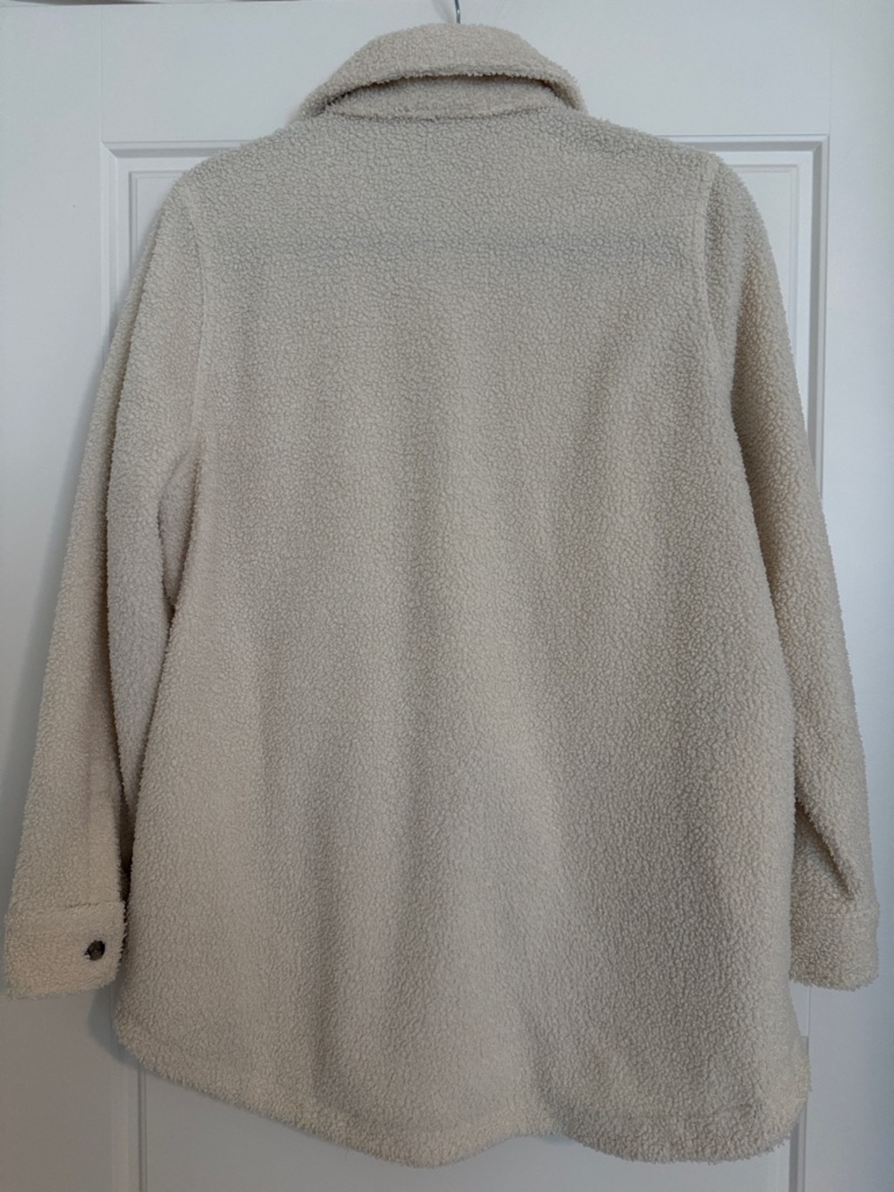 Universal Thread Cream Teddy Button-Up Shacket - Picture 2 of 2